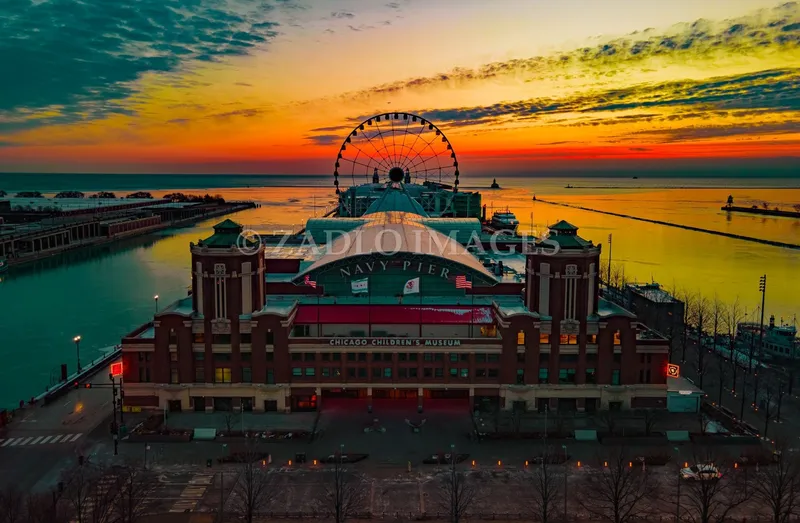 Navy Pier and the Chicago skyline